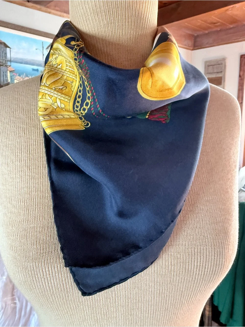 Gucci Pheasant Hunting Silk Scarf